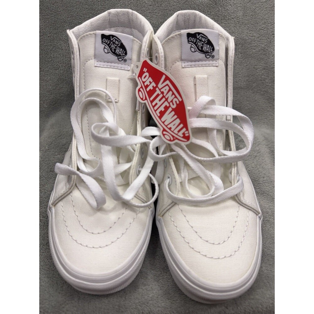 Vans Sk8-Hi Shoes Triple White High Top Sneakers Womens 9 / Men 7.5